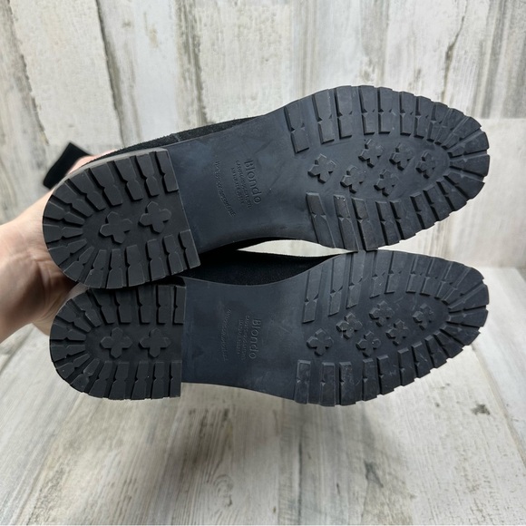 NEW Blondo Sierra Black Suede Leather Waterproof Over the Knee Boots #1295 - Picture 12 of 13